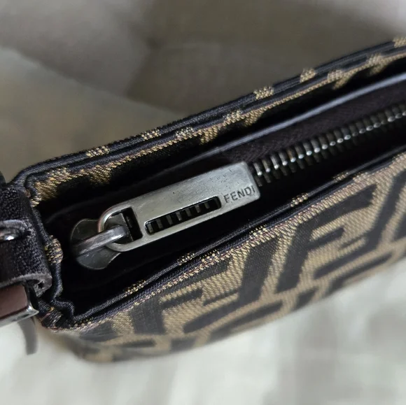 Fendi Zucca FF Pochette Shoulder Bag - Picture 5 of 16